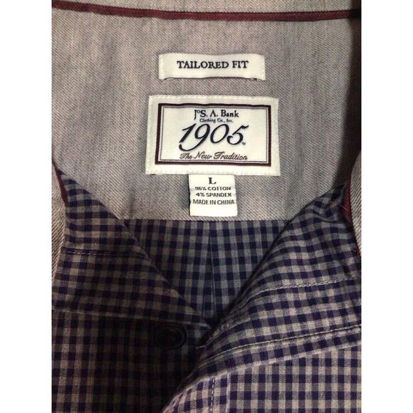 Lot Of 3 Jos A Bank Tailored Fit Shirts Mens Size Large Long Sleeve - Picture 5 of 14